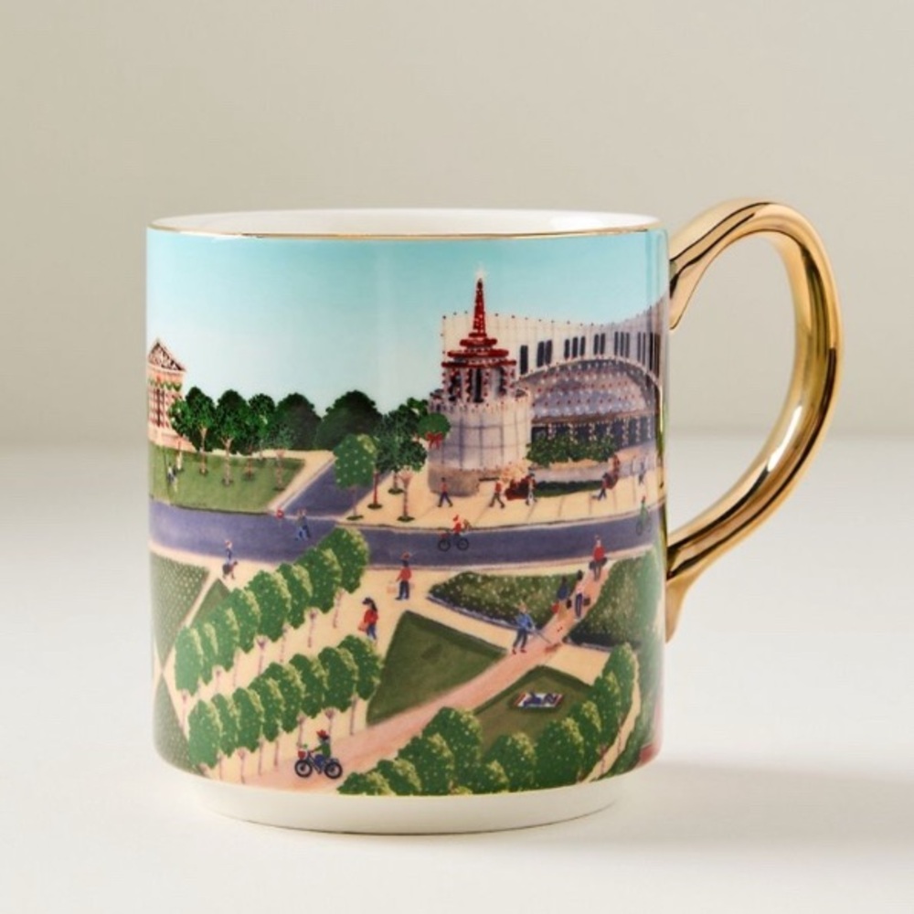 Anthropologie Holiday in the City Stoneware Mug - Nashville